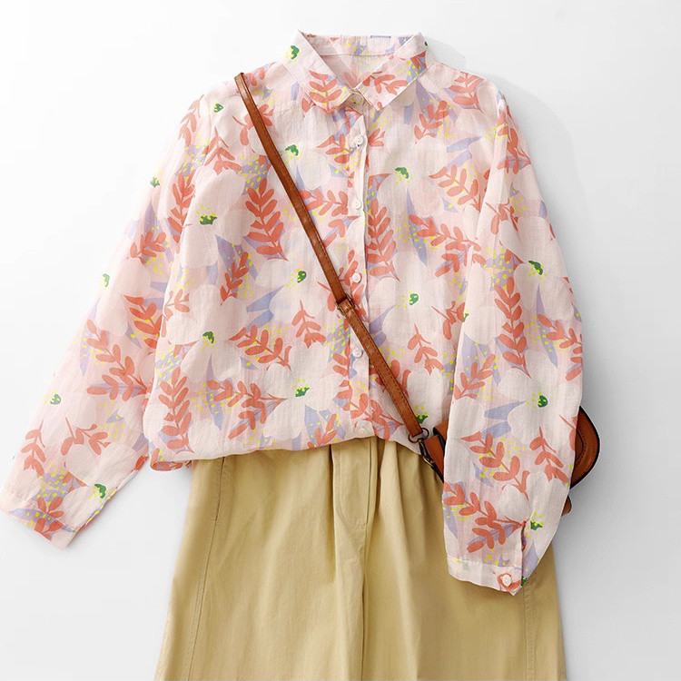 通勤 薄手 大きいサイズ トップス ブラウス レディース【受注】