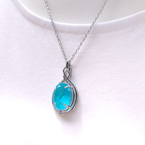 ✨ 人工パライバトルマリン ペンダント✨ SV925 *上質を知る大人に選ば