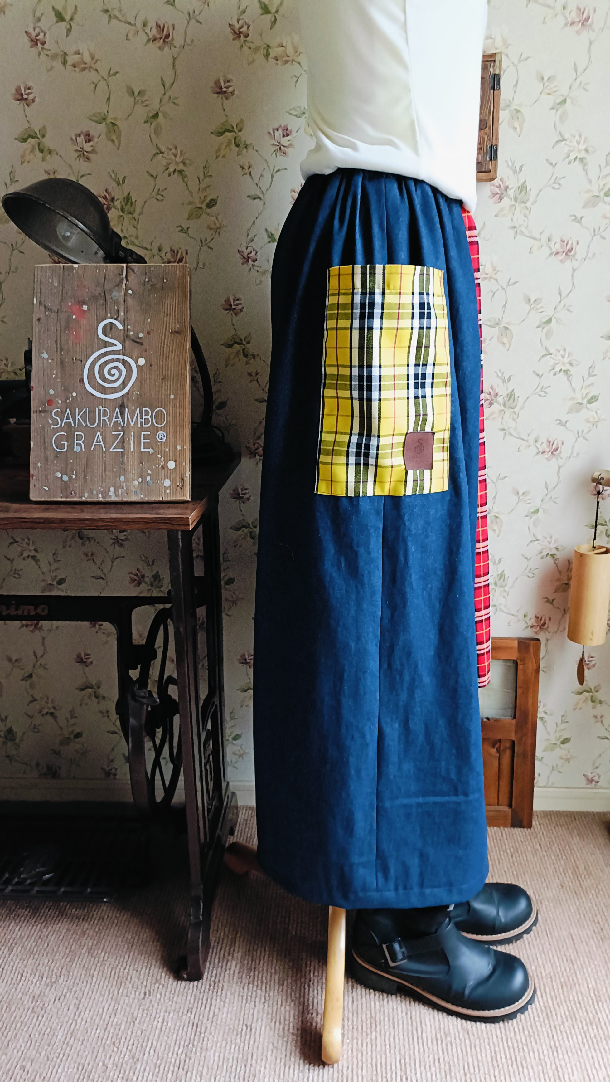 DENIM　Skirt  PANTS～turtancheck〜