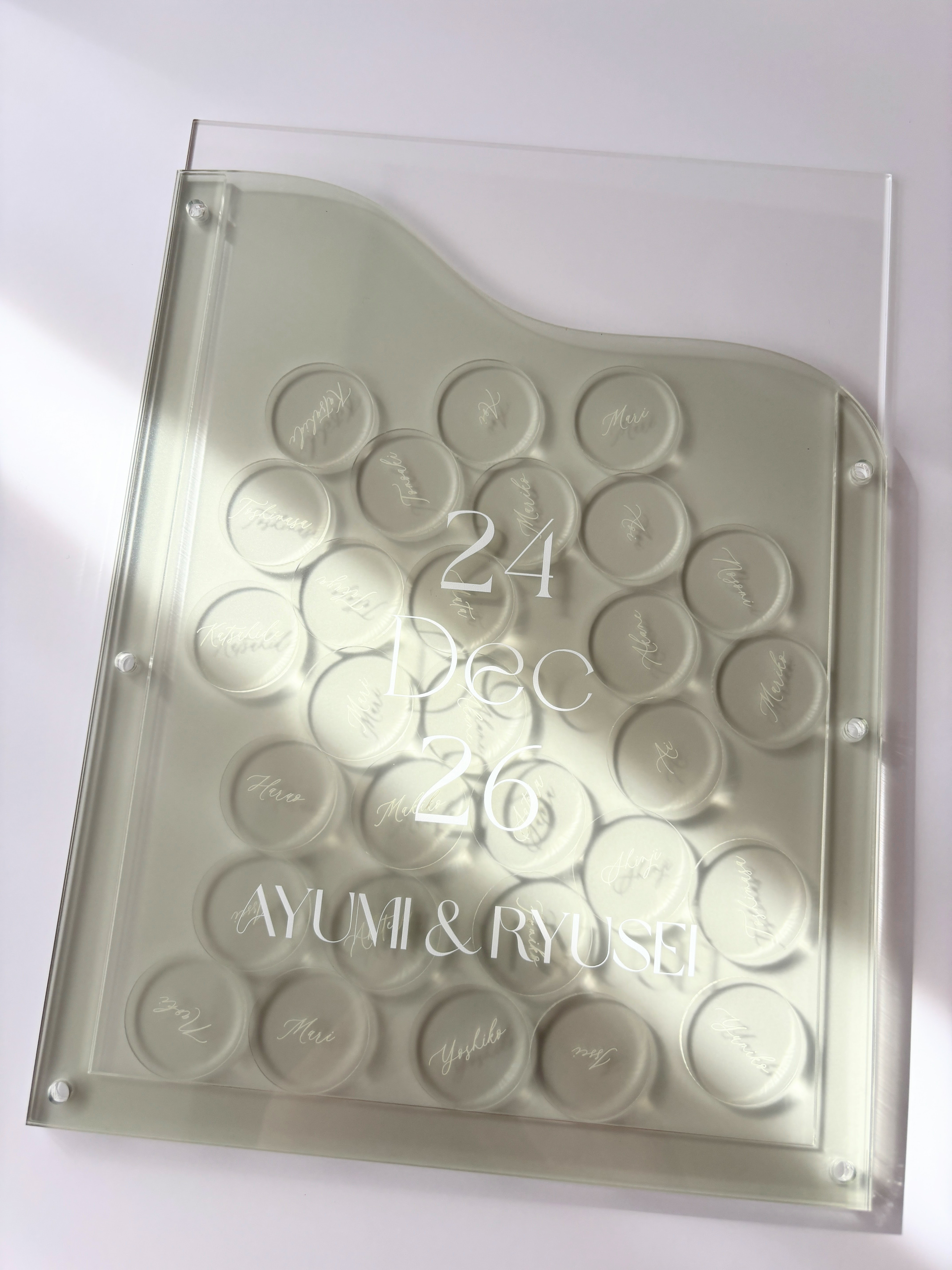 〻Wavyフレーム　ウェディングドロップス〻　人前式 ゲスト参加型 くすみカラー