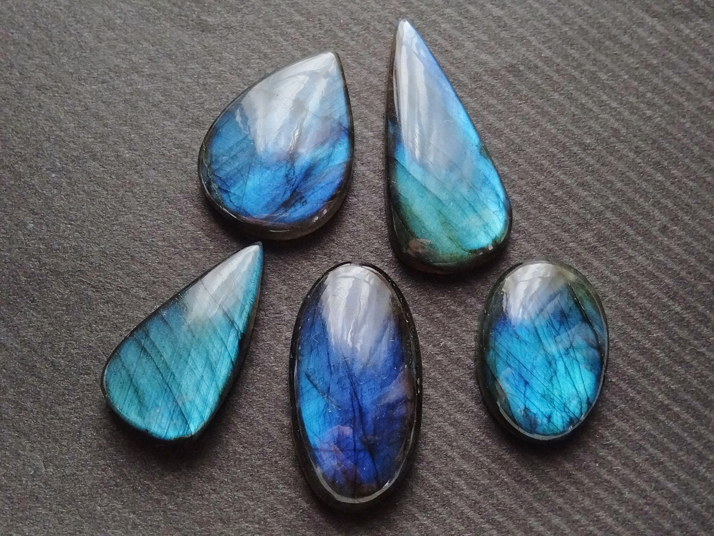 ラブラドライト 5個セット　ルース 25