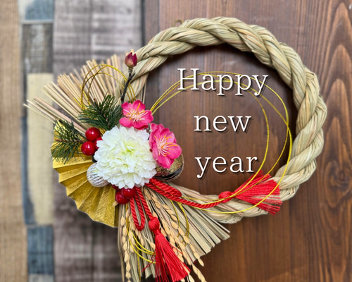 【専用】2026年お正月飾り✼しめ縄リース✼和モダンリース✼華やかしめ縄 577fed7eb65d67c14ea0aafbad7ea4