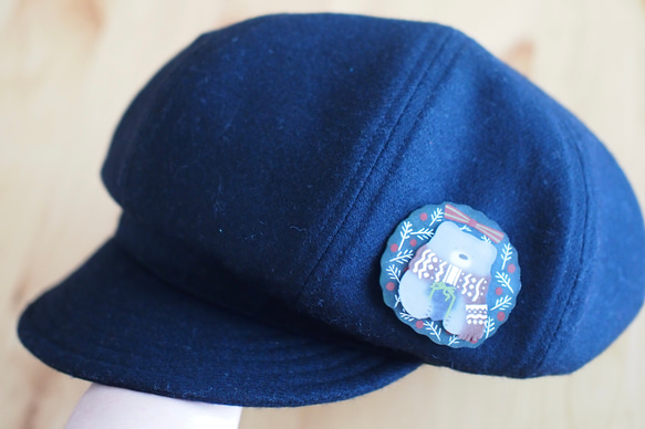 特集掲載◆ｸﾘｽﾏｽﾌﾞﾛｰﾁ◆クマさんからのプレゼント 9枚目の画像