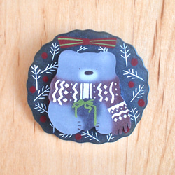 特集掲載◆ｸﾘｽﾏｽﾌﾞﾛｰﾁ◆クマさんからのプレゼント 3枚目の画像