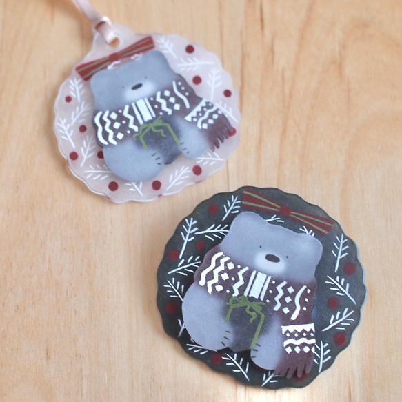 特集掲載◆ｸﾘｽﾏｽﾌﾞﾛｰﾁ◆クマさんからのプレゼント 17枚目の画像