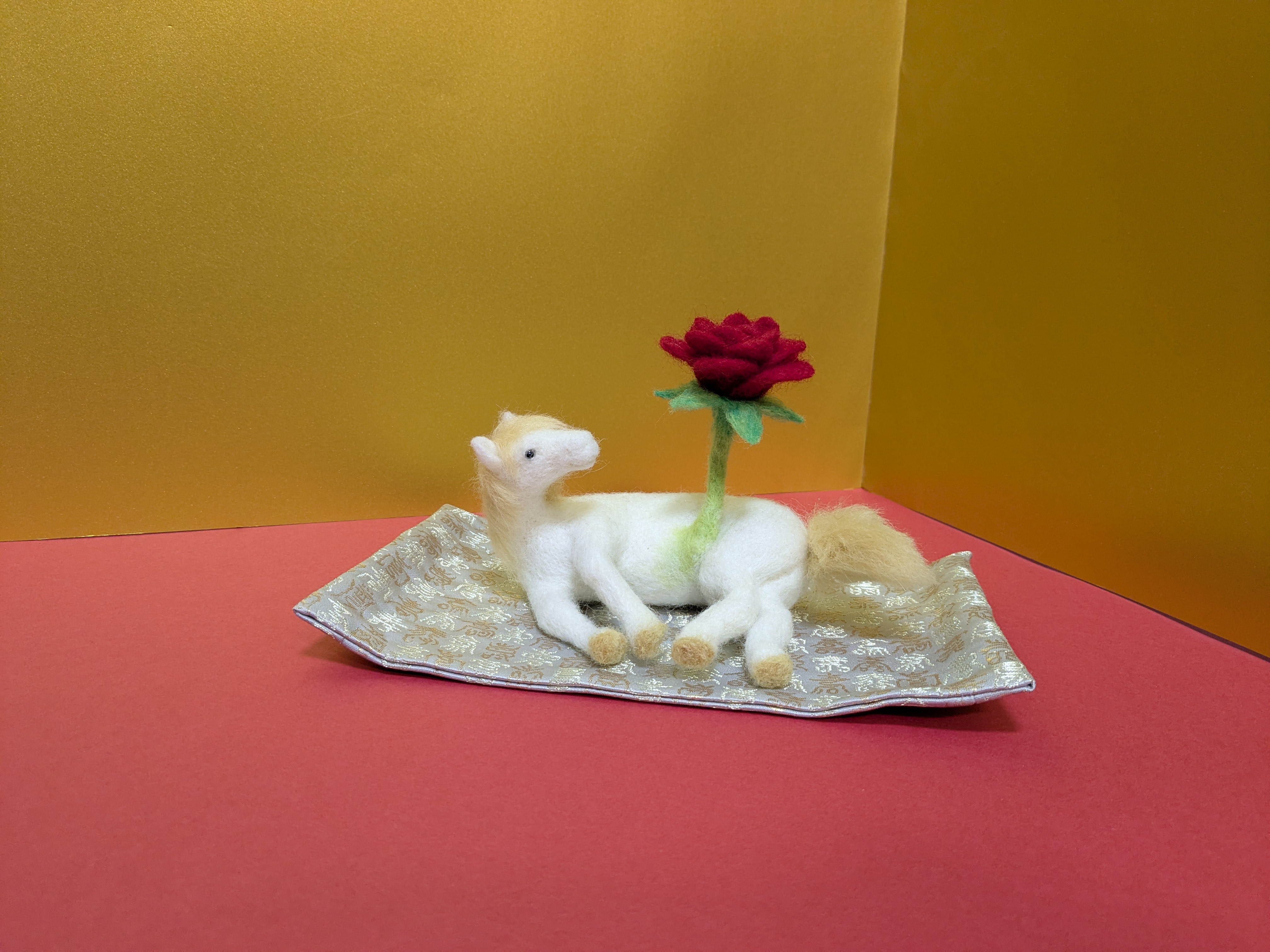 ２０２６年干支（馬）：丙午（ひのえうま）　羊毛フェルト