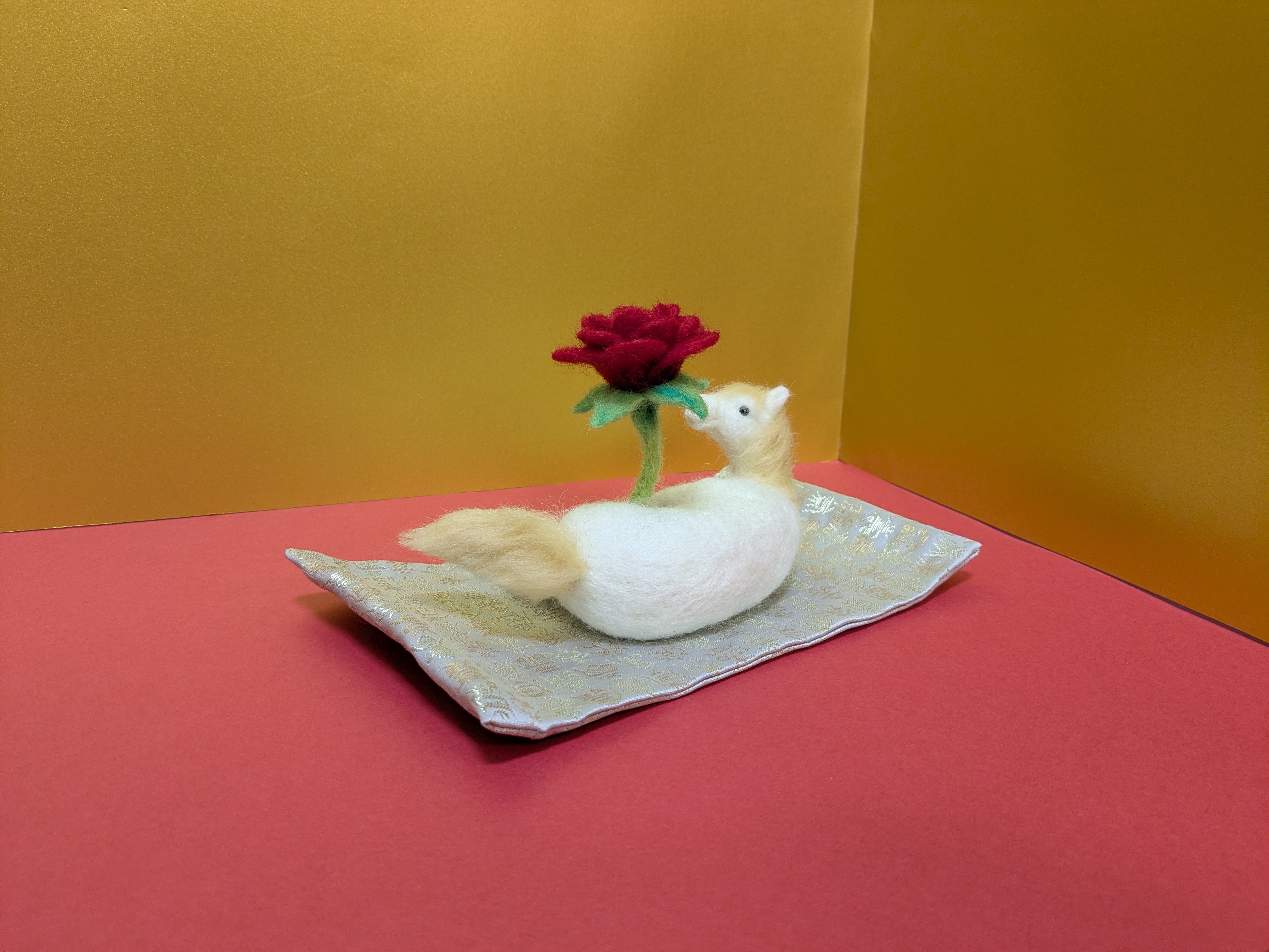 ２０２６年干支（馬）：丙午（ひのえうま）　羊毛フェルト