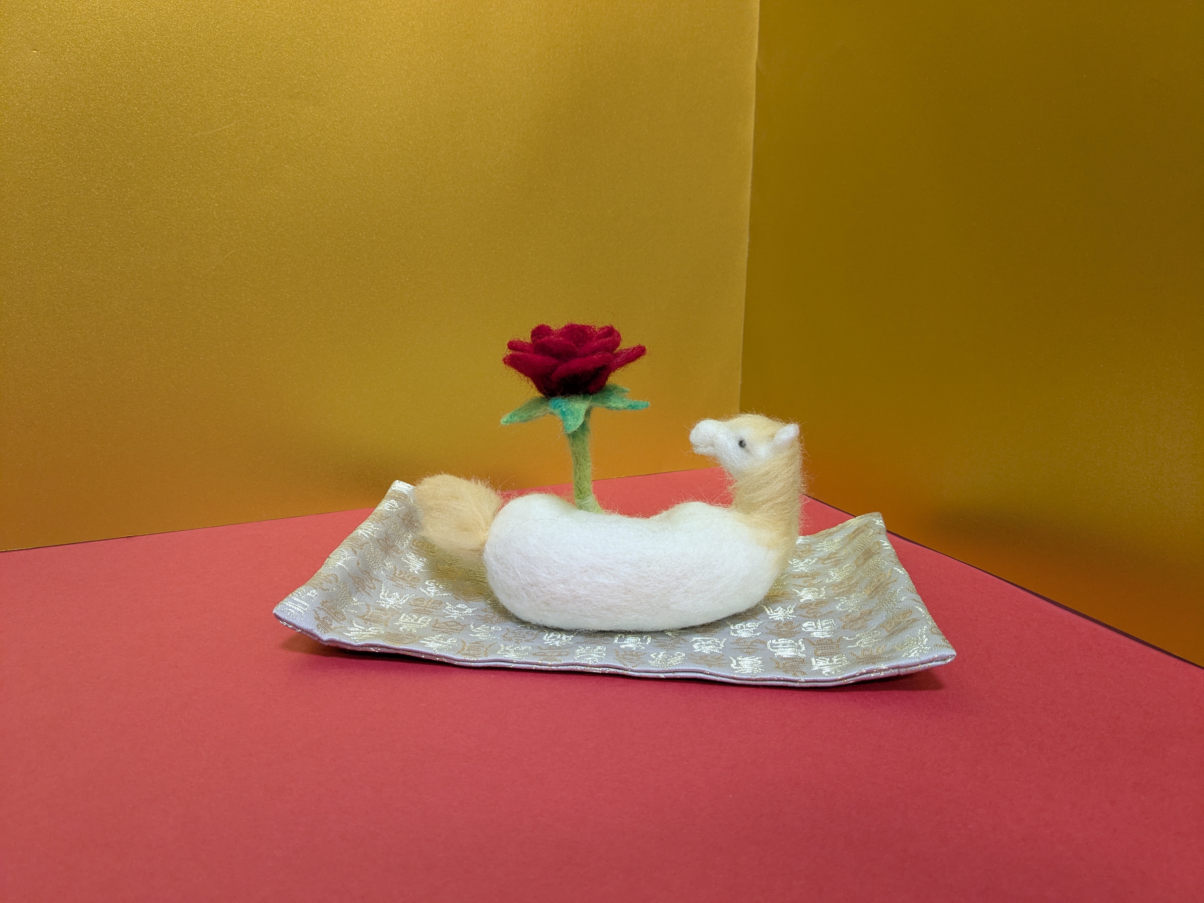 ２０２６年干支（馬）：丙午（ひのえうま）　羊毛フェルト