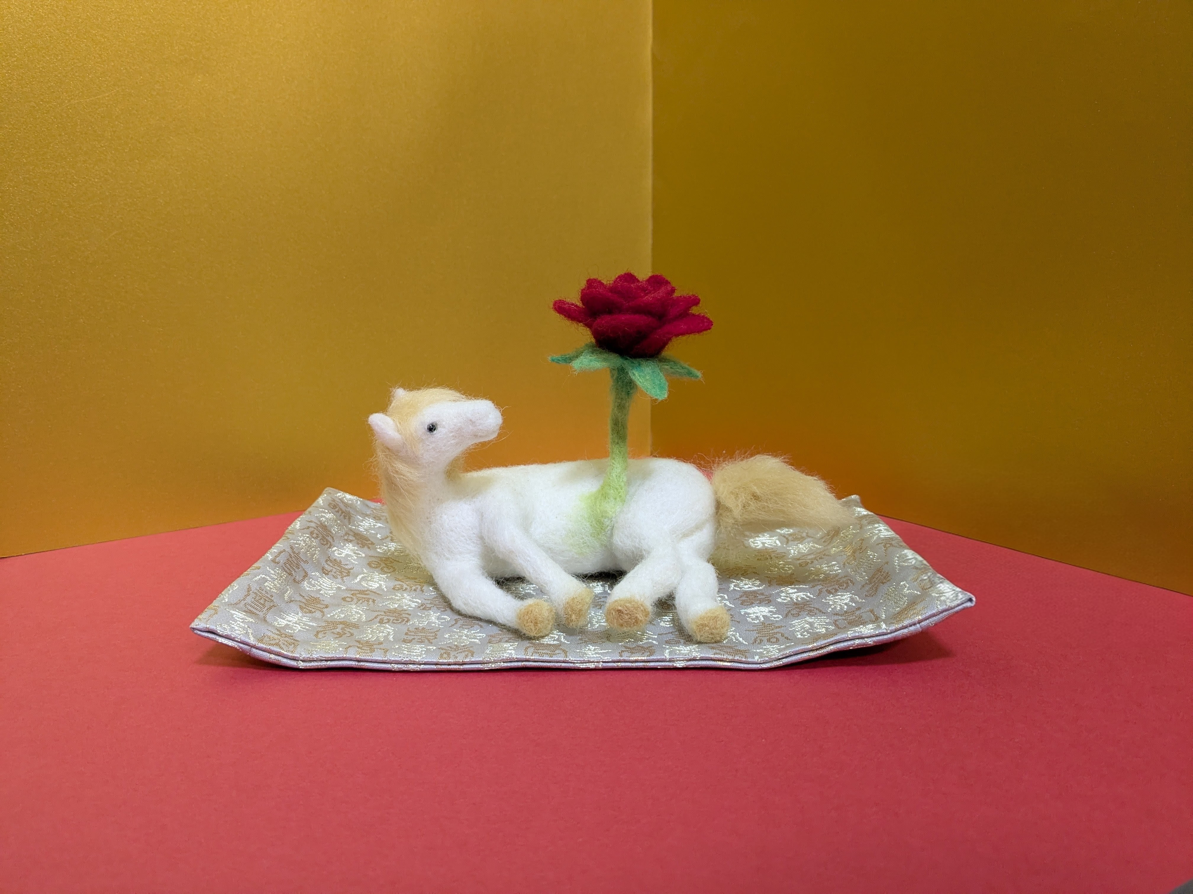 ２０２６年干支（馬）：丙午（ひのえうま）　羊毛フェルト