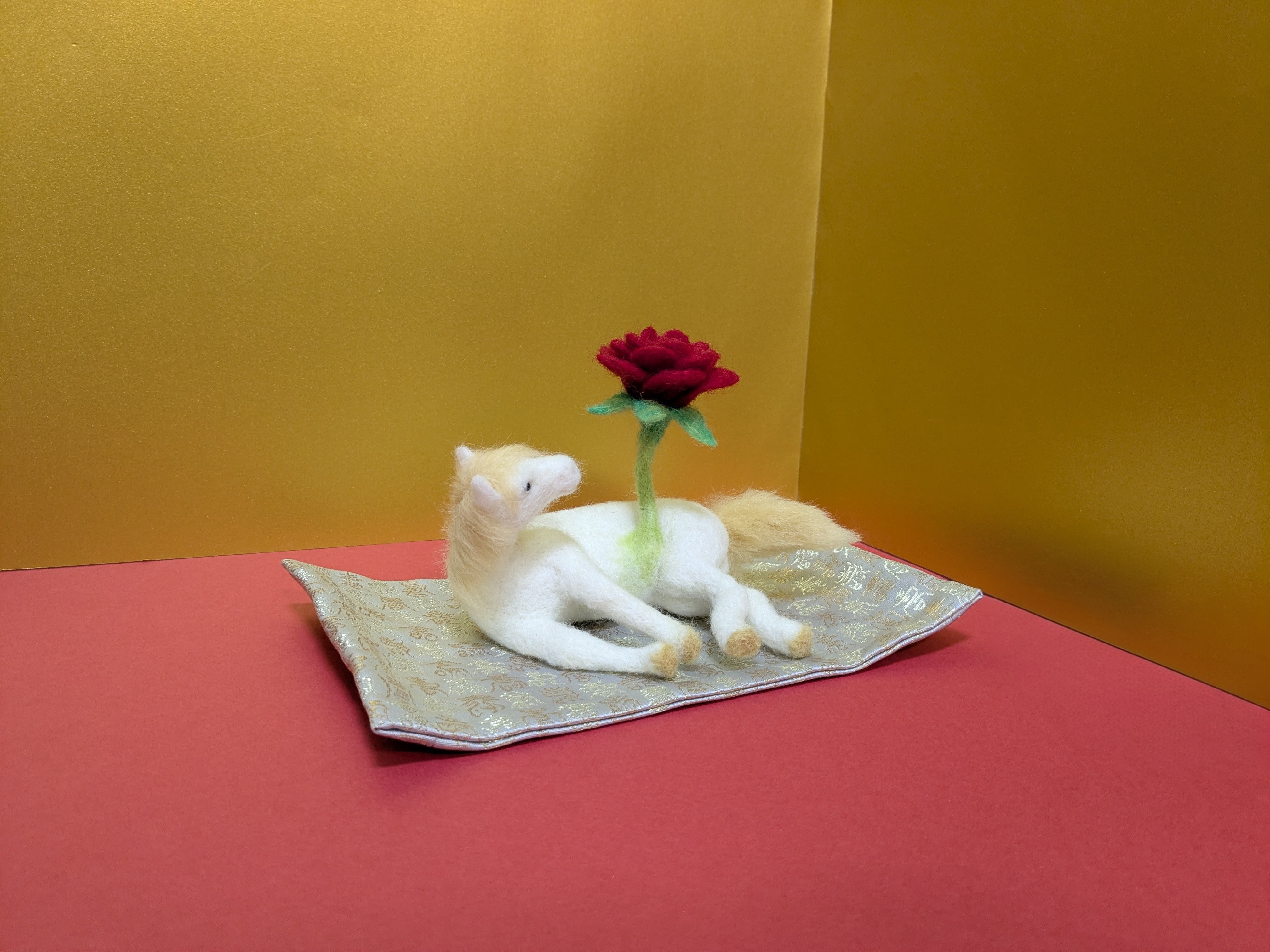 ２０２６年干支（馬）：丙午（ひのえうま）　羊毛フェルト