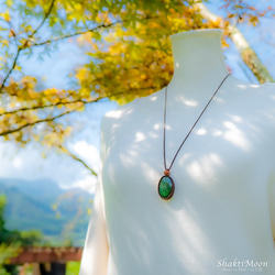 健康のお守りをお探しのあなたへ！キラキラ！アベンチュリンとルドラクシャのお守りネックレス・ペンダント14 天然石マクラメ 10枚目の画像