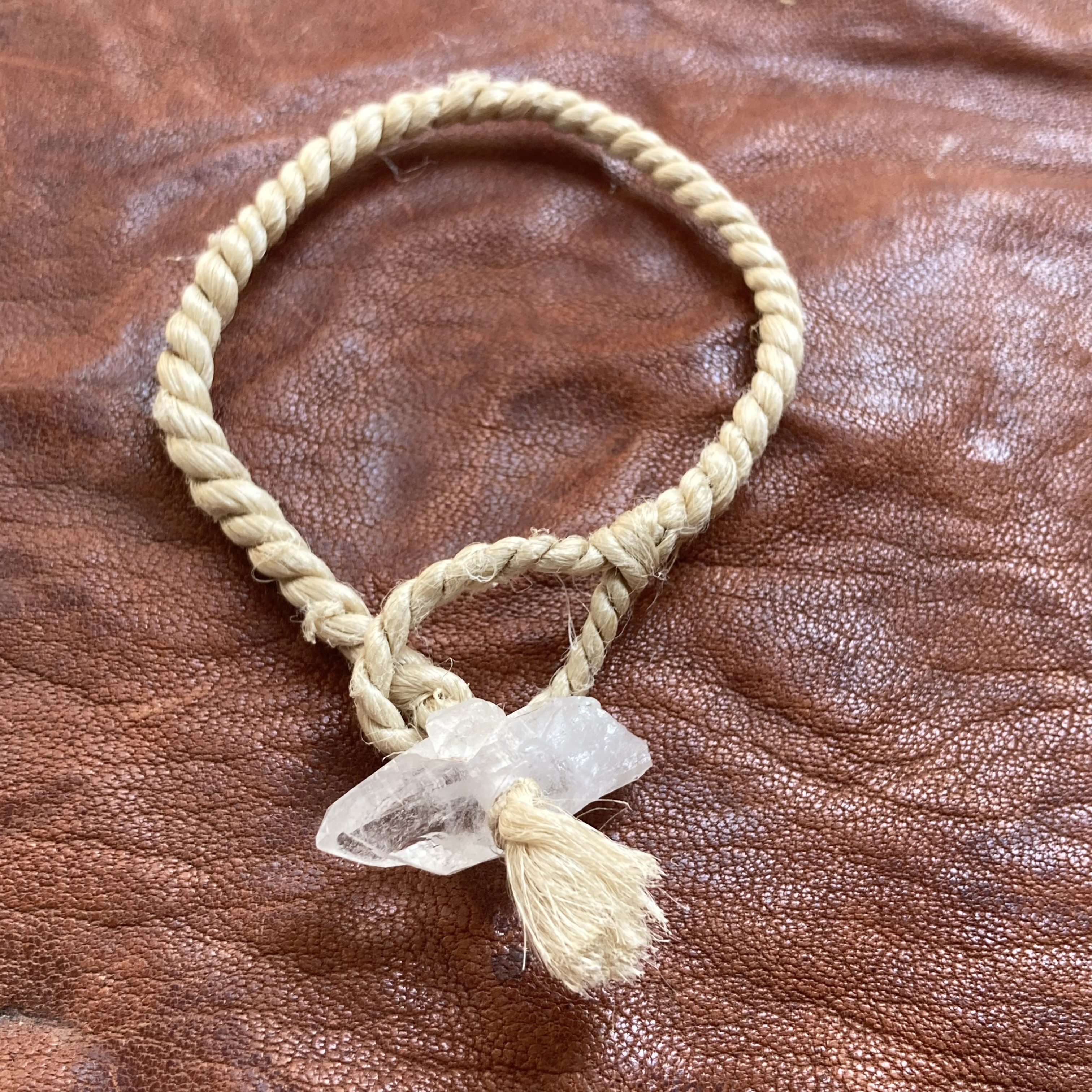 -国産腕飾り- 精麻と長野水晶