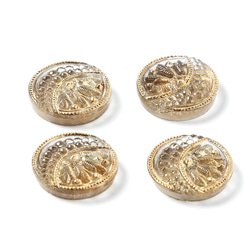 月（ムーン）ガラスカボション 1.8cm 2枚目の画像