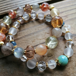 マニカラン　レッドフラワーファントム　全粒、虹入り マニカラン レッドフラワーファントム 全粒、虹入り