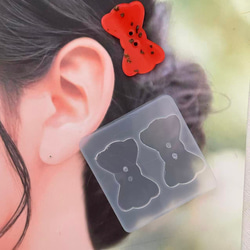 シリコンモールド #365　大きいサイズリボン 1枚目の画像