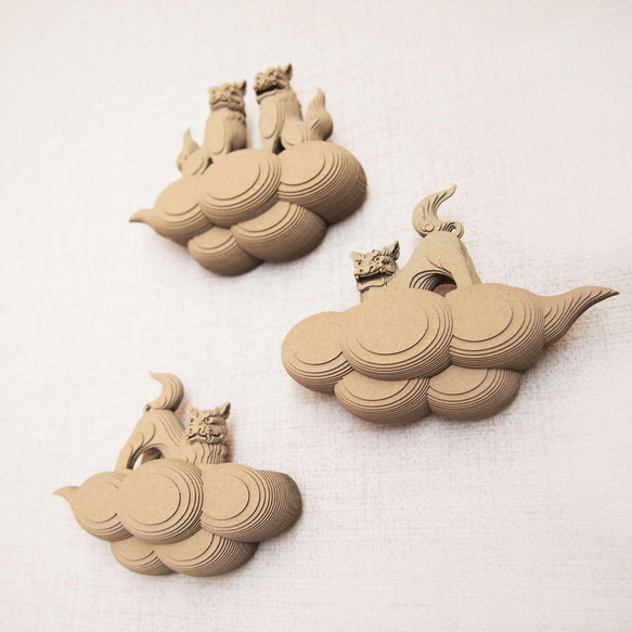 【工作キット】たなびく段々雲（壁掛け） 3枚目の画像