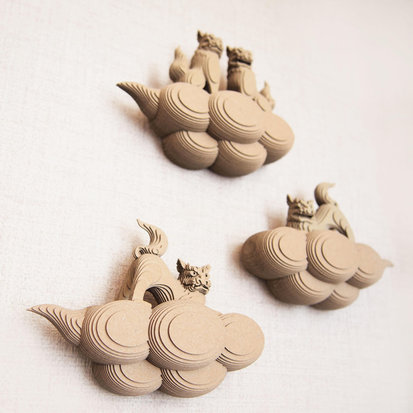 【工作キット】たなびく段々雲（壁掛け） 2枚目の画像