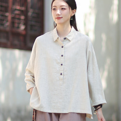 ✳︎亜麻✳︎ガウンコート✳︎麻100%＊サマーコート生成り＊日焼け対策✴︎アンティーク✴︎ ✳︎亜麻✳︎ガウンコート✳︎麻100%＊サマーコート生成り