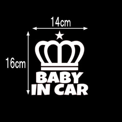 ベイビーインカー　カッティングステッカー　２３４　C 1枚目の画像