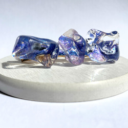 スターダスト・グリモアのヘアクリップ☆ / レジン / 水面 / 海 / 宇宙 1枚目の画像