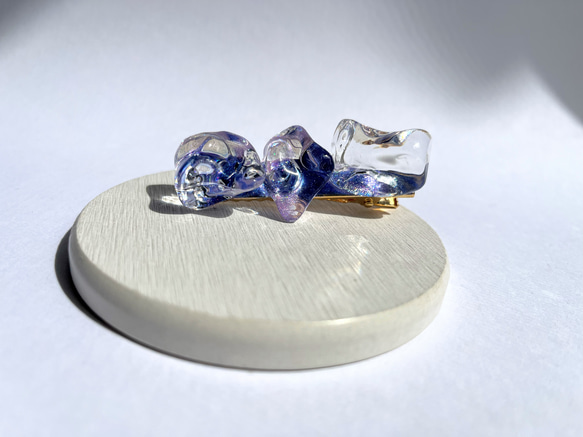 スターダスト・グリモアのヘアクリップ☆ / レジン / 水面 / 海 / 宇宙 7枚目の画像