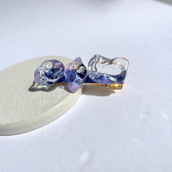 スターダスト・グリモアのヘアクリップ☆ / レジン / 水面 / 海 / 宇宙 8枚目の画像