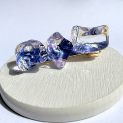 スターダスト・グリモアのヘアクリップ☆ / レジン / 水面 / 海 / 宇宙 10枚目の画像