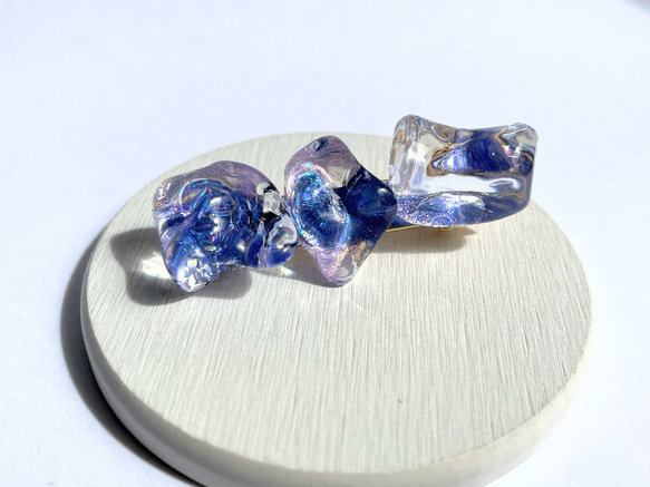 スターダスト・グリモアのヘアクリップ☆ / レジン / 水面 / 海 / 宇宙 3枚目の画像