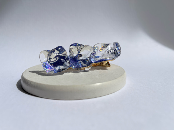 タイド・スピリットのヘアクリップ☆ / レジン / 水面 / 海 / 宇宙 8枚目の画像