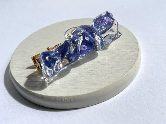 タイド・スピリットのヘアクリップ☆ / レジン / 水面 / 海 / 宇宙 4枚目の画像