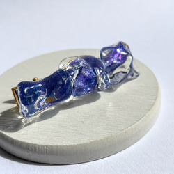 タイド・スピリットのヘアクリップ☆ / レジン / 水面 / 海 / 宇宙 5枚目の画像