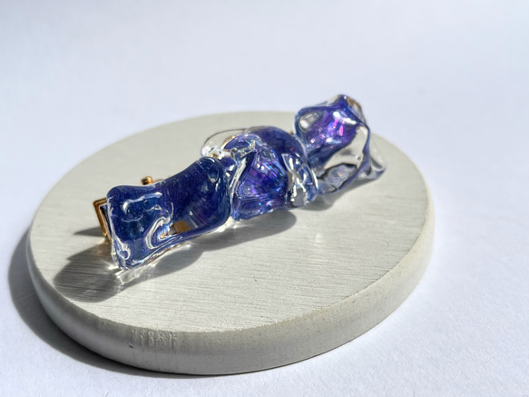 タイド・スピリットのヘアクリップ☆ / レジン / 水面 / 海 / 宇宙 5枚目の画像