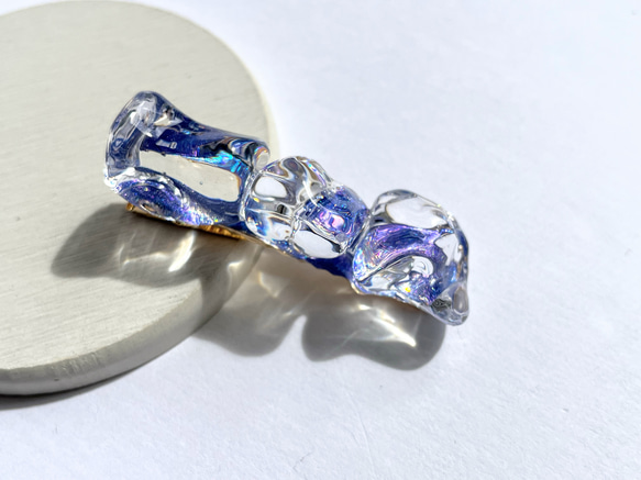 タイド・スピリットのヘアクリップ☆ / レジン / 水面 / 海 / 宇宙 3枚目の画像