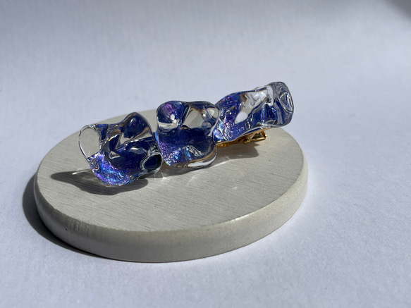 タイド・スピリットのヘアクリップ☆ / レジン / 水面 / 海 / 宇宙 6枚目の画像