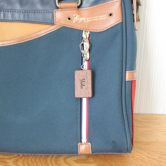 森のかけら 木製キーホルダー（ウォールナット） 黄金比デザイン 名入れ対応 キーホルダー 木製雑貨 ナチュラル雑貨 6枚目の画像