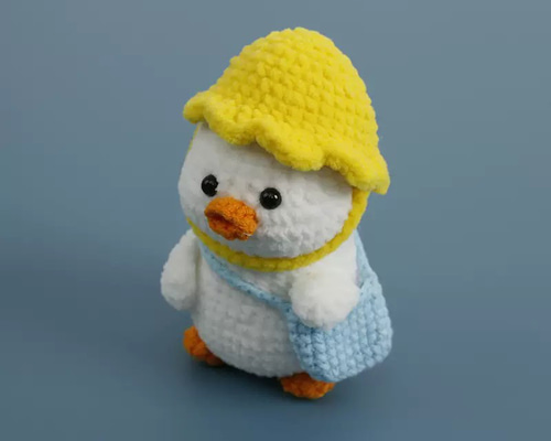 d*3様 お花付き！あひるさんの編みぐるみキーホルダー〇 d*3様 お花