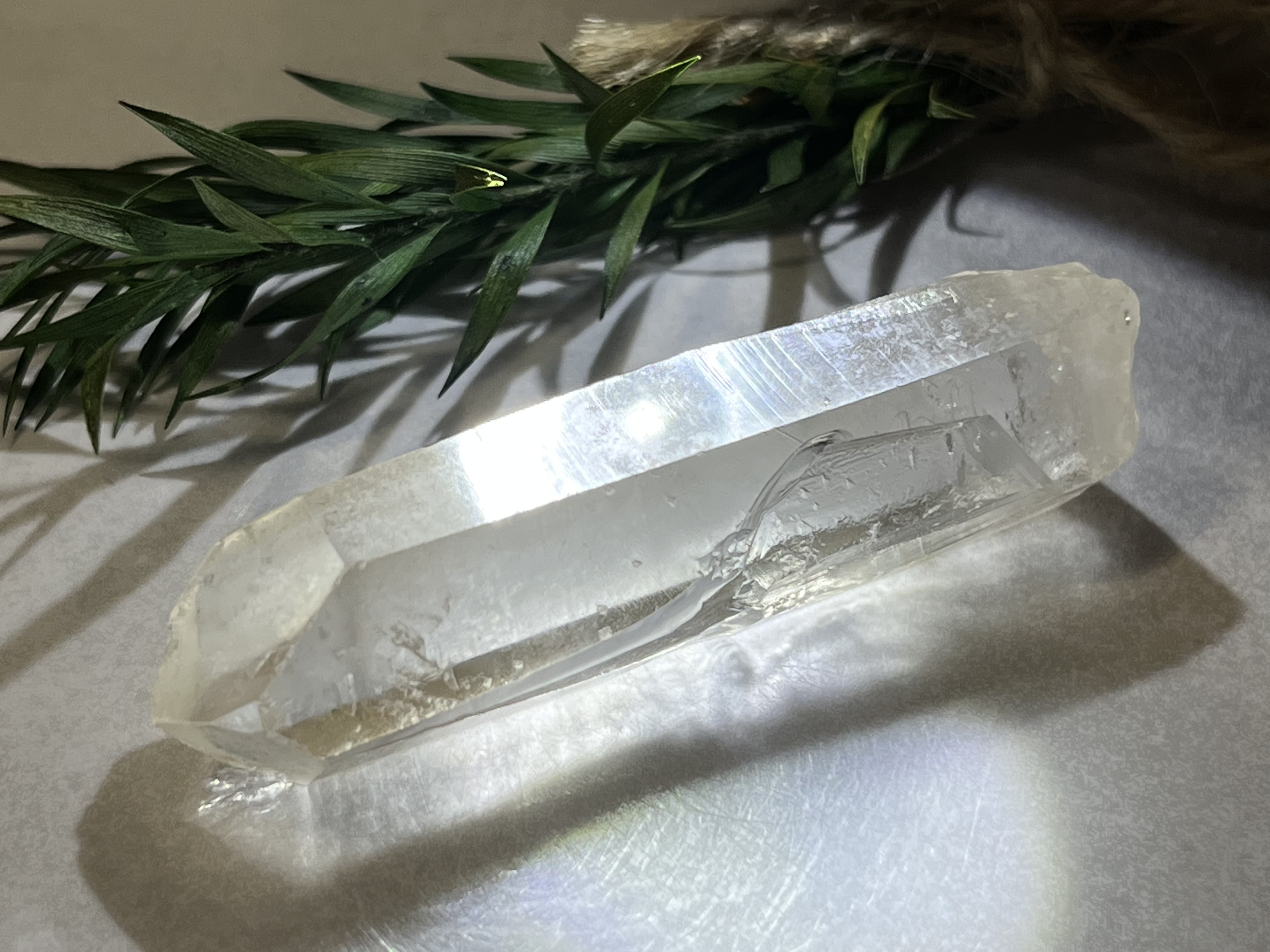 叡智の石✿*:・　レムリアンシードクリスタル　原石　ゴールデンタンジェリン　水晶