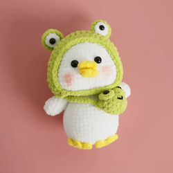 かぎ針編みのウサギのぬいぐるみ 気まぐれな編みぐるみアートドール