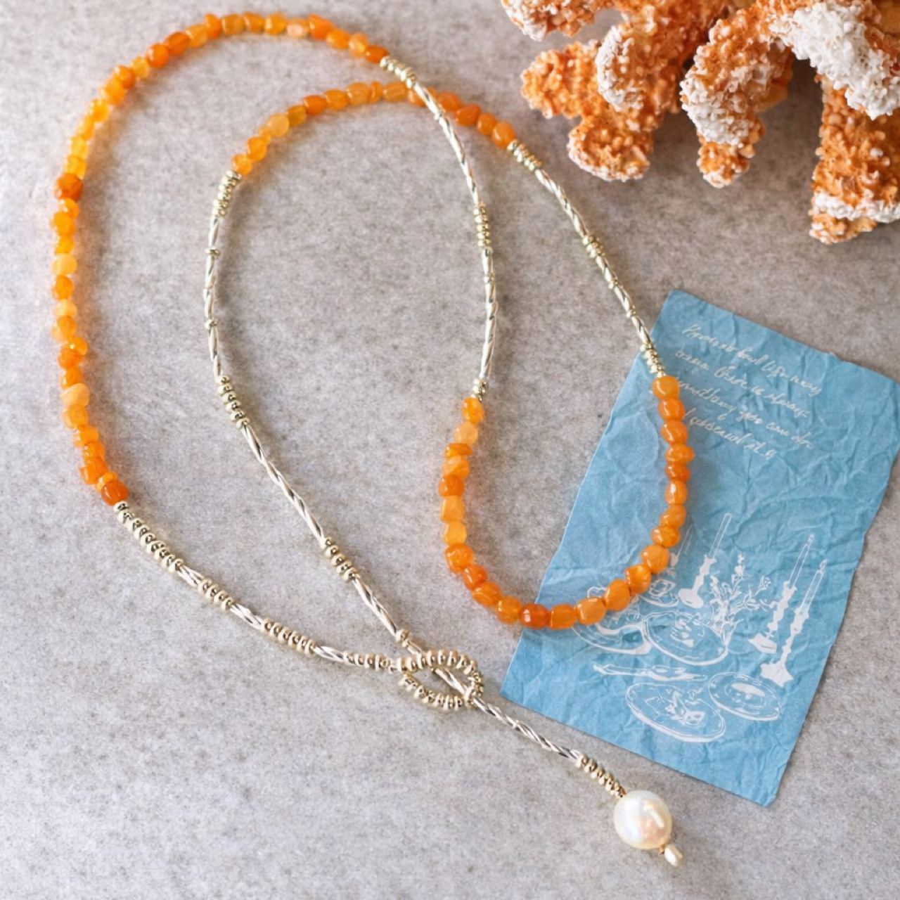 Positive Energy Carnelian Necklace