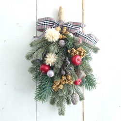 再販 ラベンダーとユーカリ ナチュラルスワッグ アートフラワー ERBA