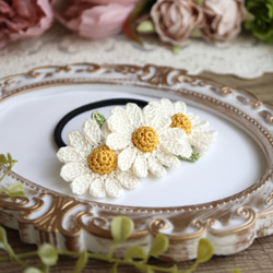 レース編み・薔薇と蕾のシュシュ シュシュ Puu crochet 通販 19165373