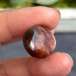 レア サンストーン ピンキッシュパープル イリデッセンス ルース 天然石 6枚目の画像