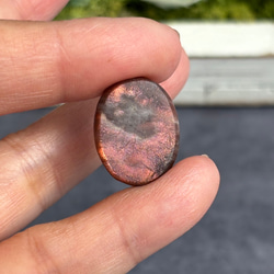 レア サンストーン ピンキッシュパープル イリデッセンス ルース 天然石 11枚目の画像