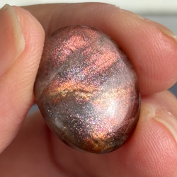 レア サンストーン ピンキッシュパープル イリデッセンス ルース 天然石 13枚目の画像