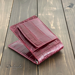 ROCADO italy ロカド シェルコードバン 二つ折り財布 ワインレッド ROCADO ロカド シェルコードバン 長財布 レッド イタリア ヌメ革