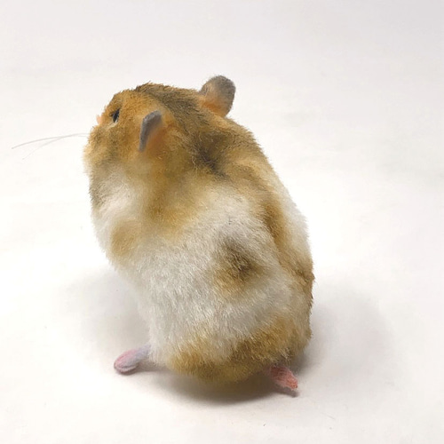 イワヤ くるくるハムハム ブラウン レトロ ハムスター 受注制作＞ゴールデンハムスターのぬいぐるみ ぬいぐるみ VULCAN