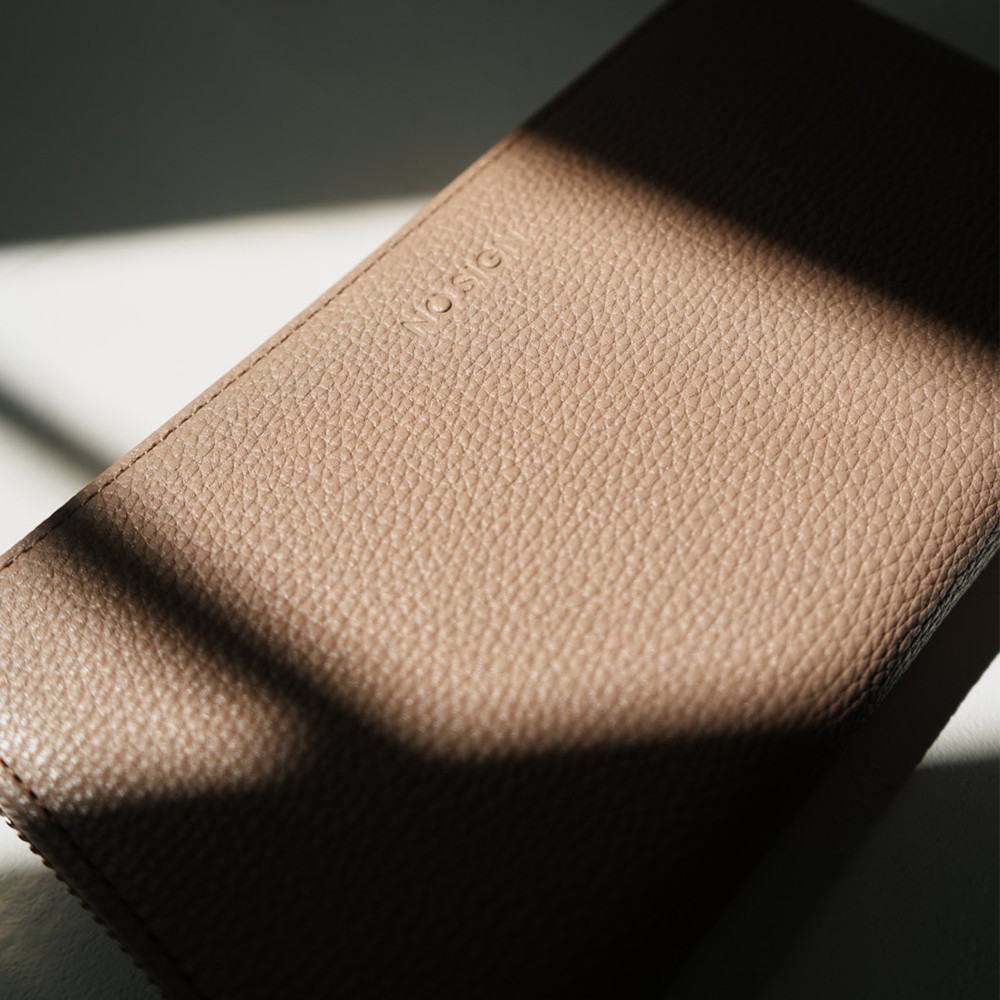 【送料無料】NO SIGN ノーサイン 日本製 ラウンドジップウォレット［ベージュ］