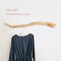 130ｃｍサイズの無骨で太い大型流木のハンガーラック 北欧 衣装掛 ハンギング ハンガーポール N2 5枚目の画像