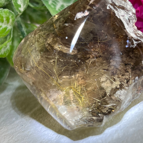 タイチン ゴールド ルチルクォーツ スモーキークリスタル 水晶 原石