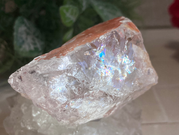 ゴイアス州産　レッド　レムリアンシードクリスタル 原石　水晶　ヘマタイト ゴイアス州産 レッド レムリアンシードクリスタル 原石 水晶